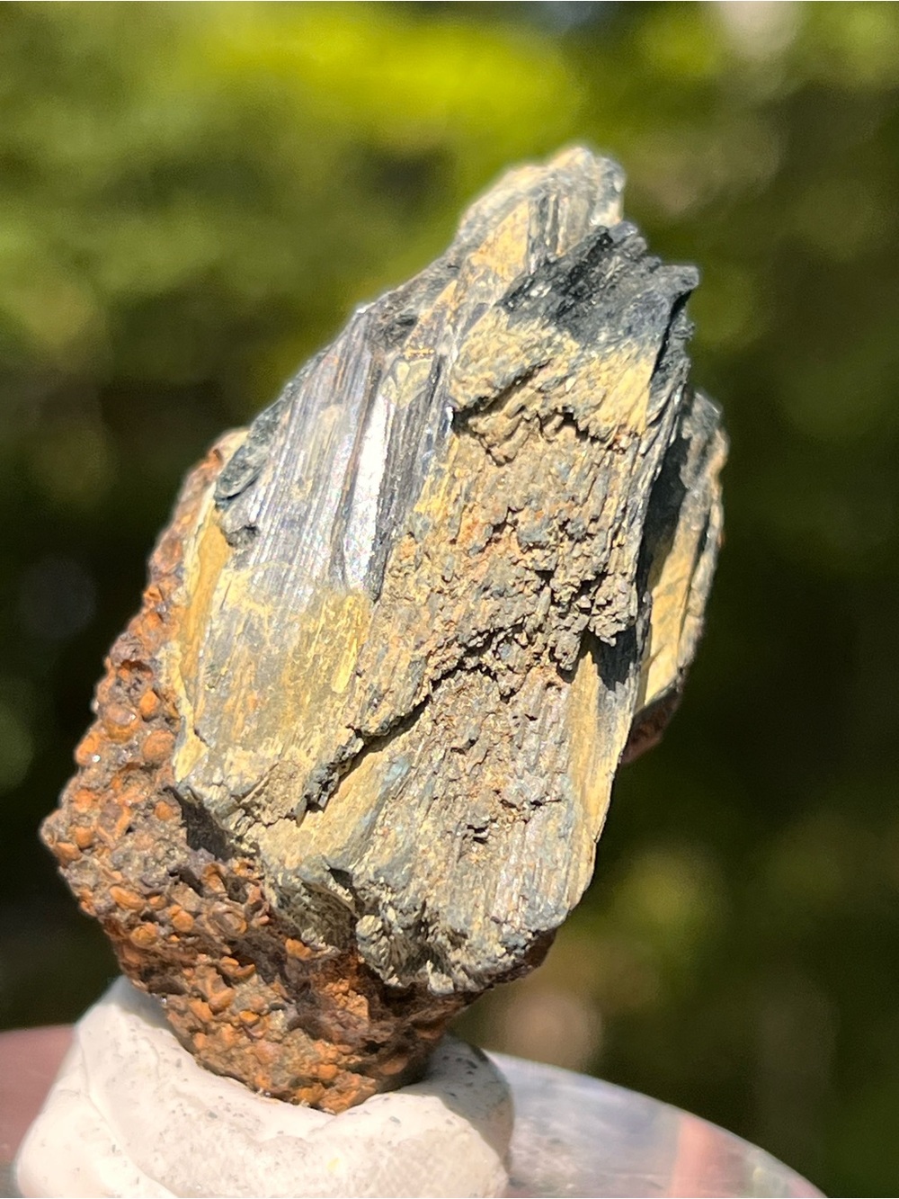 Vivianite (2) specimen with stand | crystal